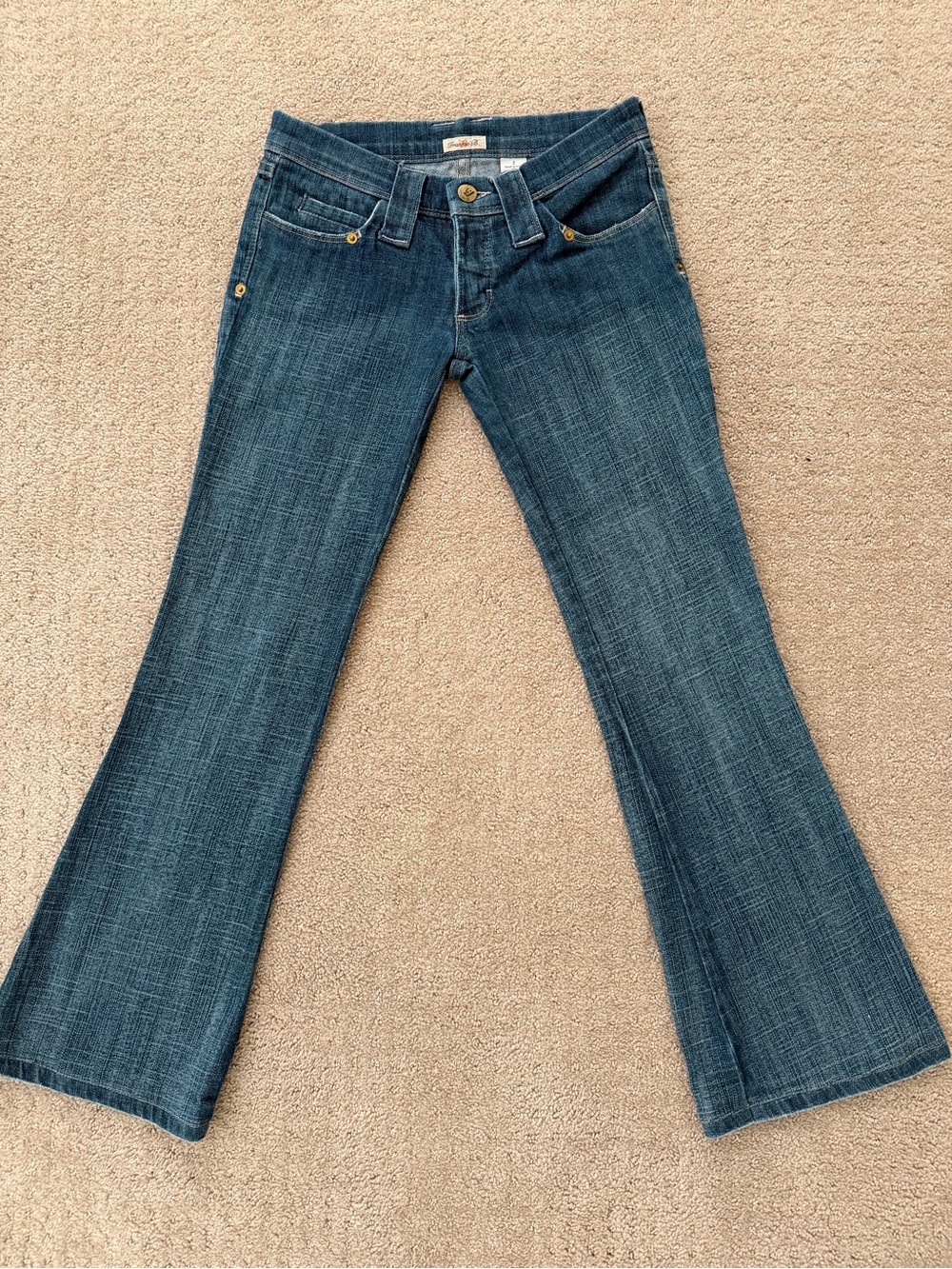 Frankie B Floral pocket jeans
